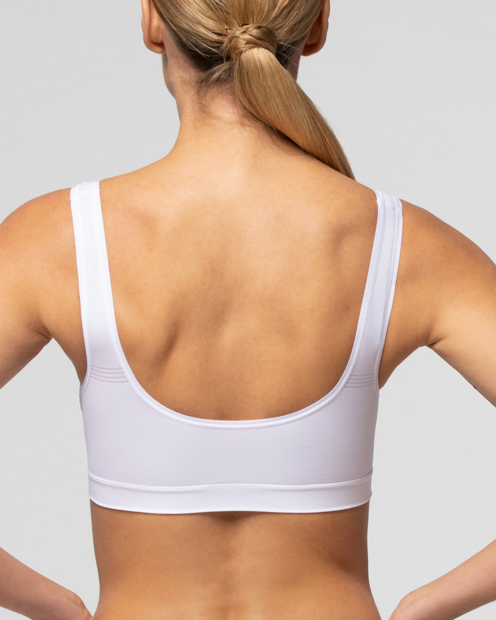 Bustiera Seamless Cu Bretele Late Din Microfibra - imagine 4